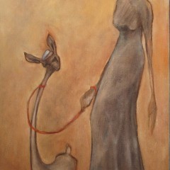 GIRL AND A DOG